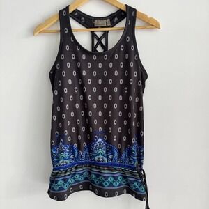 Athleta Top Tankini Swimsuit Top Size S‎ Blue/Gray